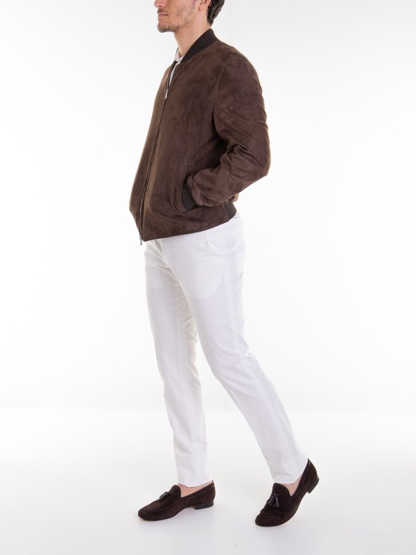 iKRIX CORNELIANI: leather jacket - Brown leather jacket