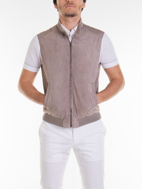 CORNELIANI: レザージャケット online - レザージャケット - ベージュ