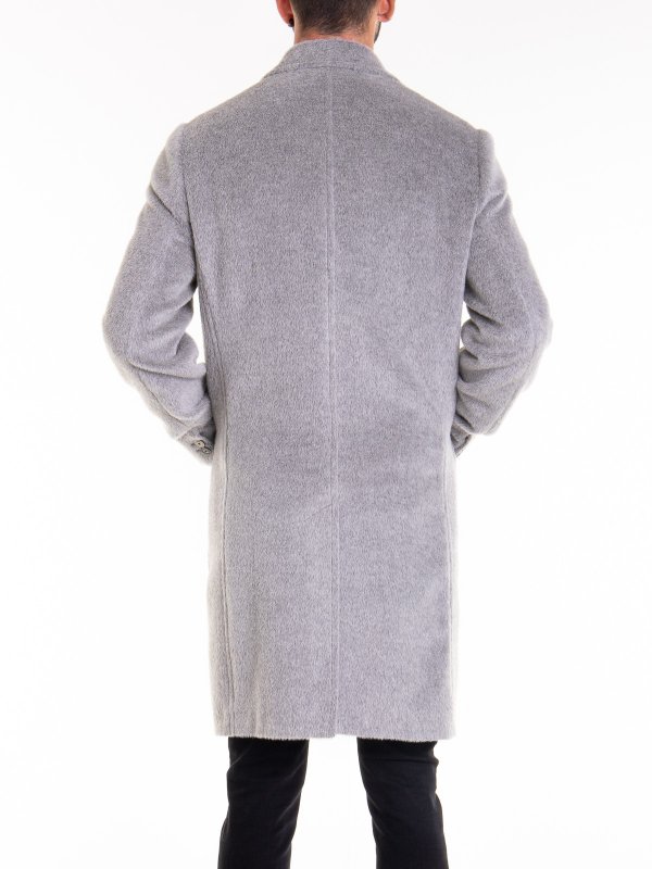 Emporio Armani Grey wool blend coat H31LCRC1929616 THEBS