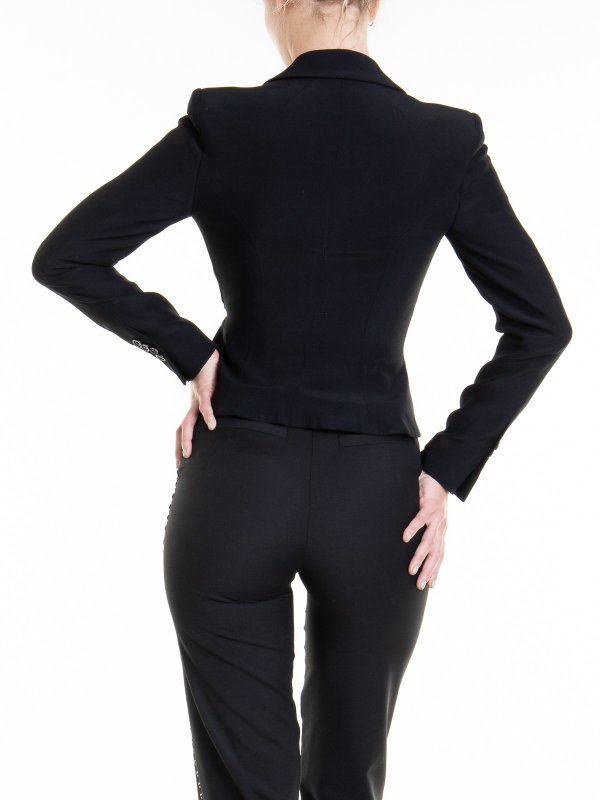 Black tech fabric jacket shop online: JOHN RICHMOND