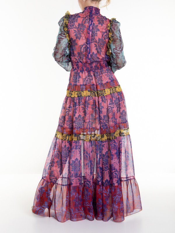 マキシドレス - マルチカラー shop online: Versace Jeans Couture