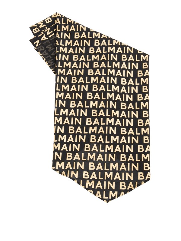 Balmain: sciarpe e foulard - Sciarpa in cotone multicolore