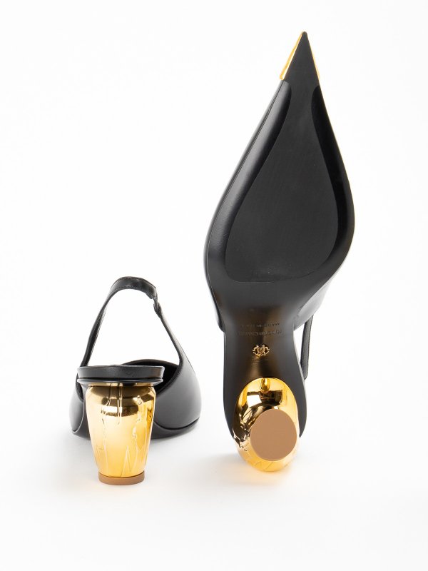 iKRIX ROBERTO CAVALLI: court shoes - Black leather plateau