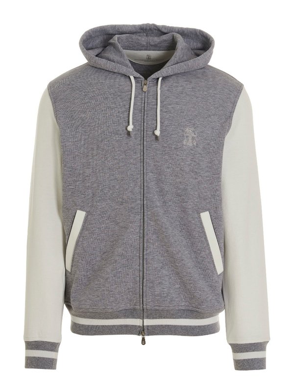 BRUNELLO CUCINELLI: Sudaderas y suéteres - Sudadera - Gris