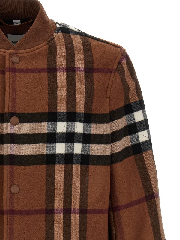 iKRIX BURBERRY: casual jackets - Check wool bomber jacket