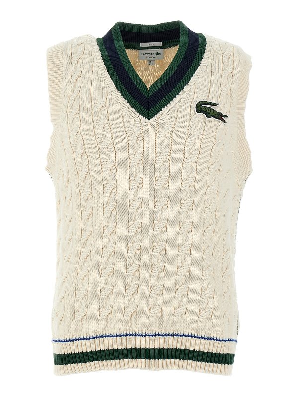 LACOSTE: Chalecos - Chaleco - Blanco