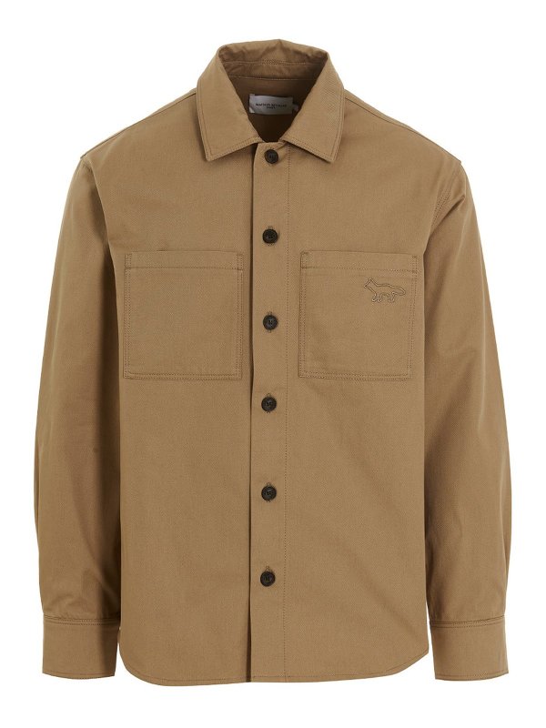 MAISON KITSUNÉ: シャツ - シャツ - ベージュ