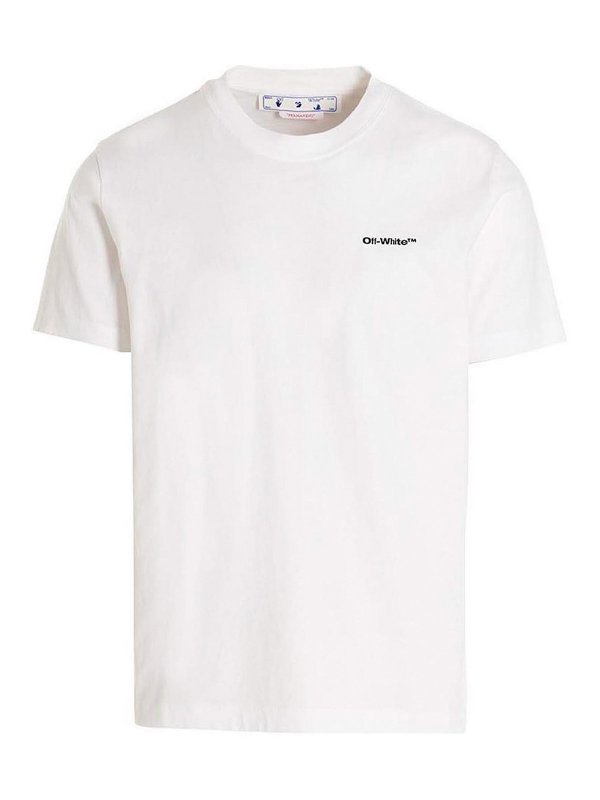 【送料&関税込】Off-White Diag Regular T-shirt Off-White T-shirt wave outl diag - White | OMAA027C99JER0160110