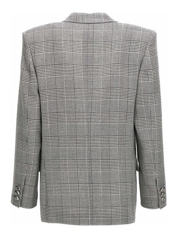 ALESSANDRA RICH: blazers online - Single breast oversize wool blazer