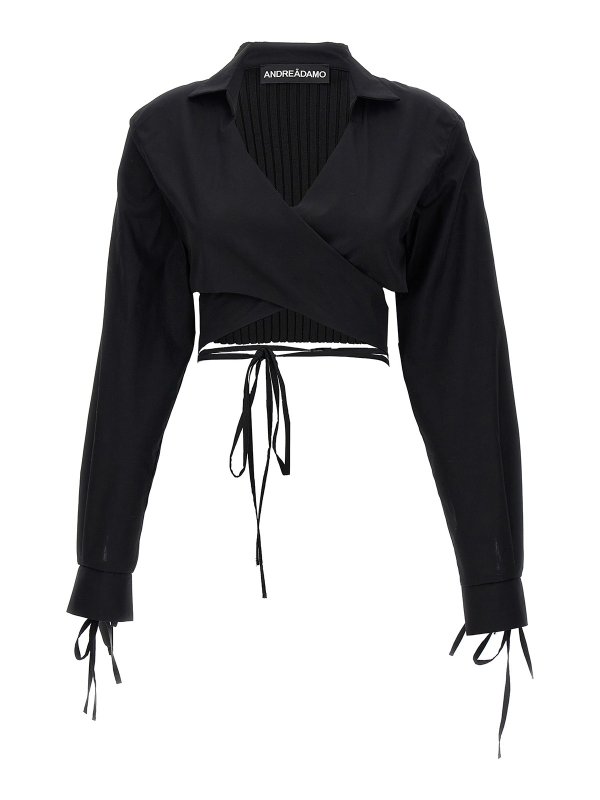 ANDREĀDAMO: Tops und Tank Tops - Top - Schwarz