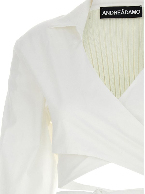 iKRIX ANDREĀDAMO: Tops & Tank tops - Criss cross cropped shirt