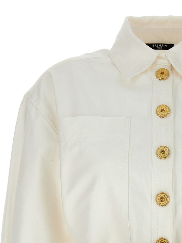 iKRIX Balmain: Chaquetas casual - Gabardina- Blanco