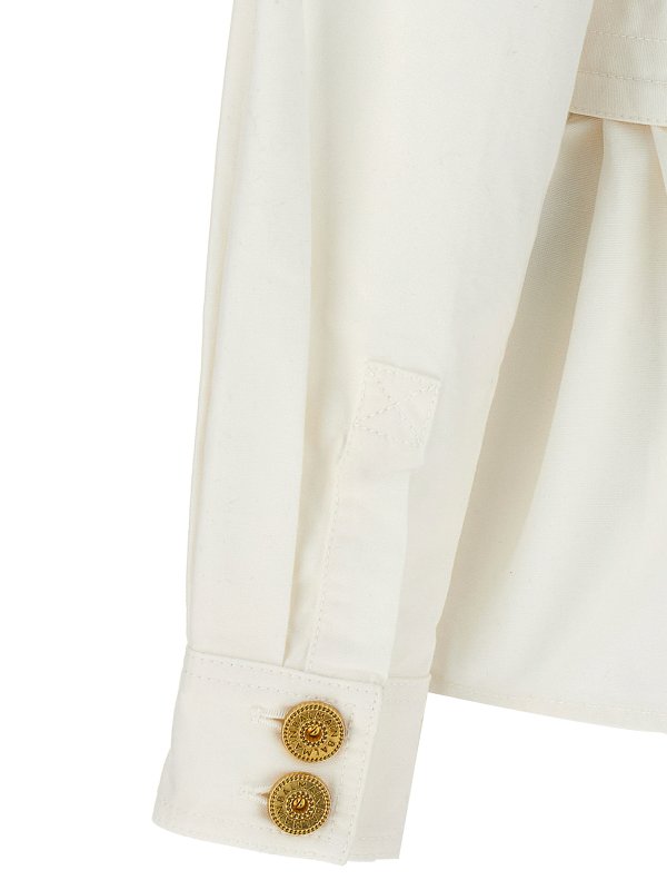 Gabardina- Blanco shop online: Balmain