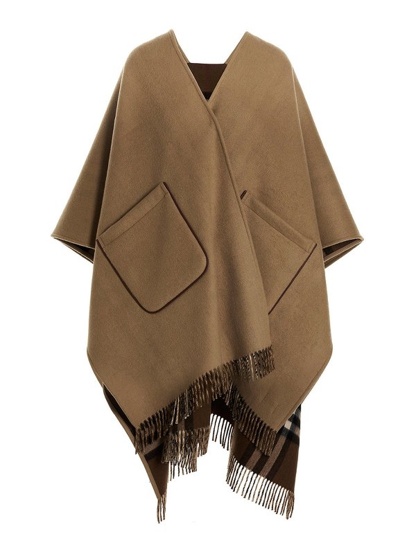 BURBERRY: Capes & Ponchos - Cape - Burberry Check