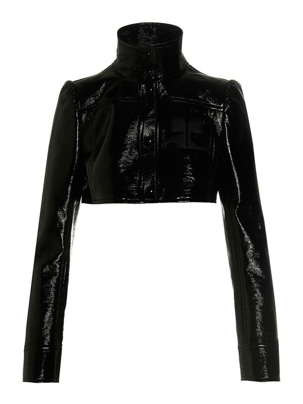 iKRIX Courreges: leather jacket - Vinyl cropped jacket