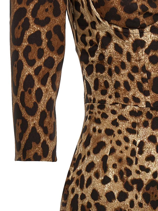 Animal print dress shop online: DOLCE & GABBANA