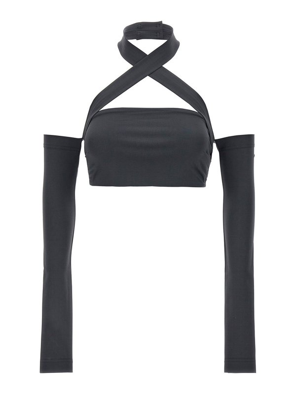 DOLCE & GABBANA: Tops und Tank Tops - Top - Grau