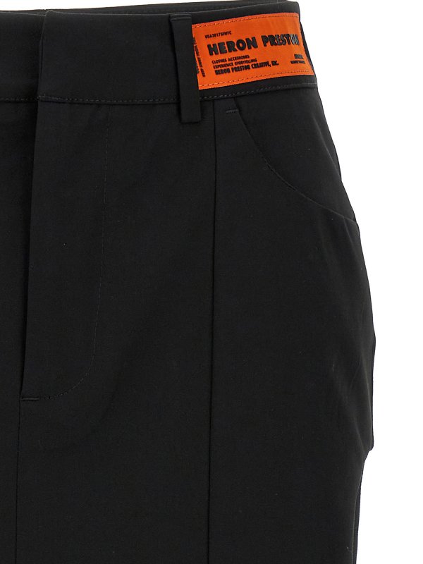 iKRIX Heron Preston: ミニスカート - 膝丈/ミディスカート - 黒