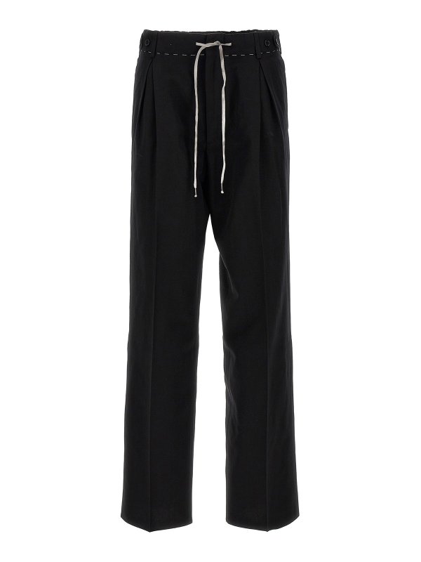 Maison Margiela: Pantalones casual - Pantalón Casual - Negro