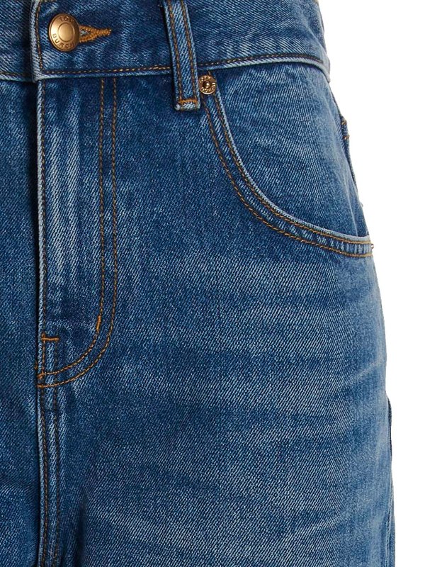 iKRIX TORY BURCH: Jeans Rectos - Vaqueros Rectos - Lavado Oscuro