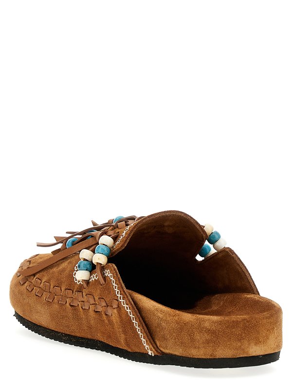 ALANUI: mules shoes online - Salvation mountain suede sabot