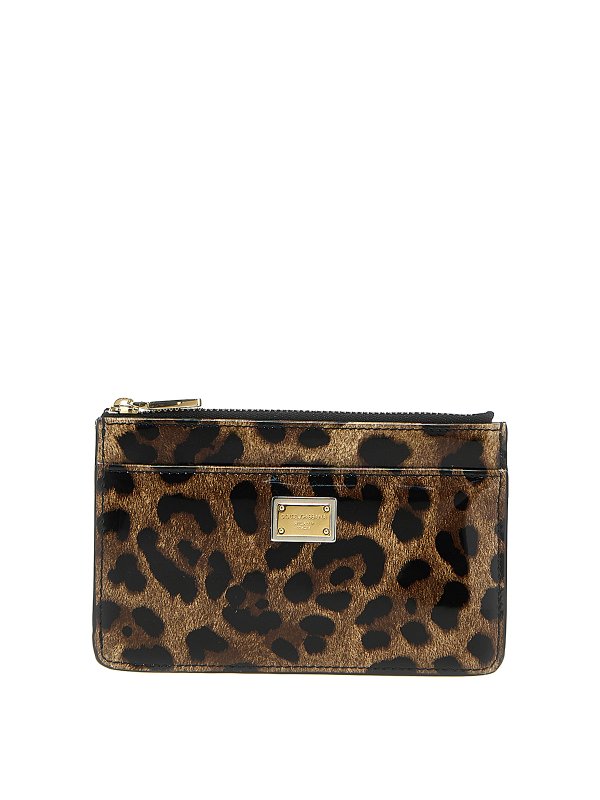 DOLCE & GABBANA: wallets & purses - Leopard card holder