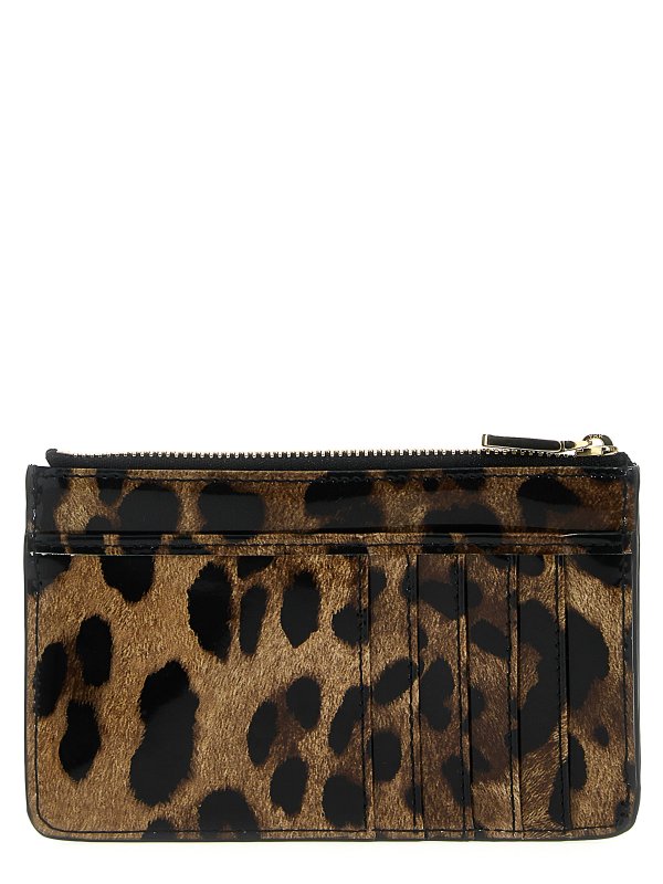 DOLCE & GABBANA: wallets & purses online - Leopard card holder