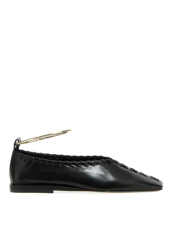 JIL SANDER: flat shoes - Stitching ballet flats