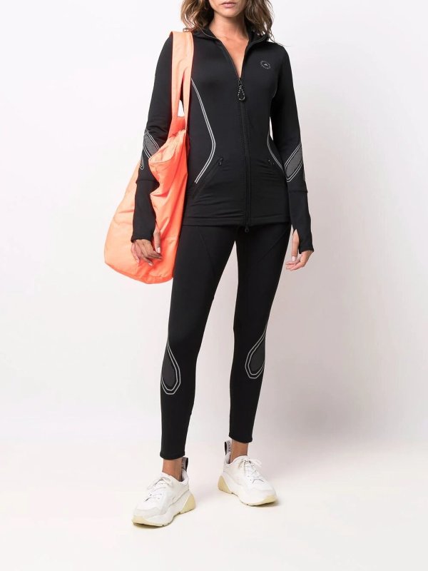 iKRIX ADIDAS BY STELLA MCCARTNEY: leggings - High waisted black tight pants