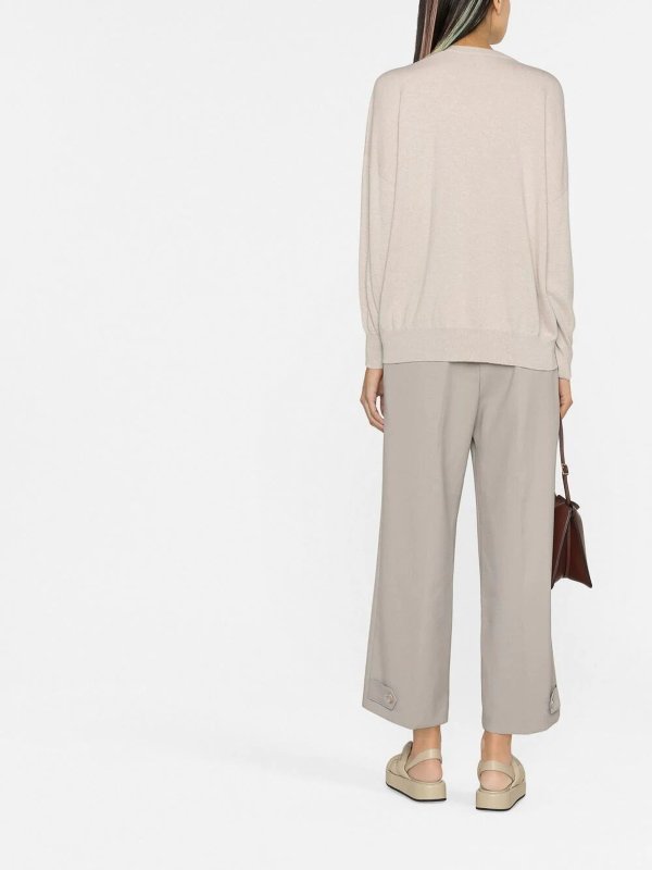 Rundhalspullover - Beige shop online: BRUNELLO CUCINELLI