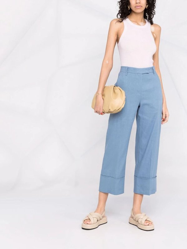 iKRIX BRUNELLO CUCINELLI: カジュアルトラウザー - カジュアルパンツ - ライトブルー