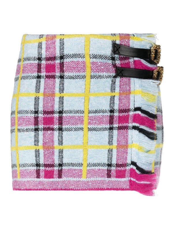 CORMIO: mini skirts - Tartan wool skirt