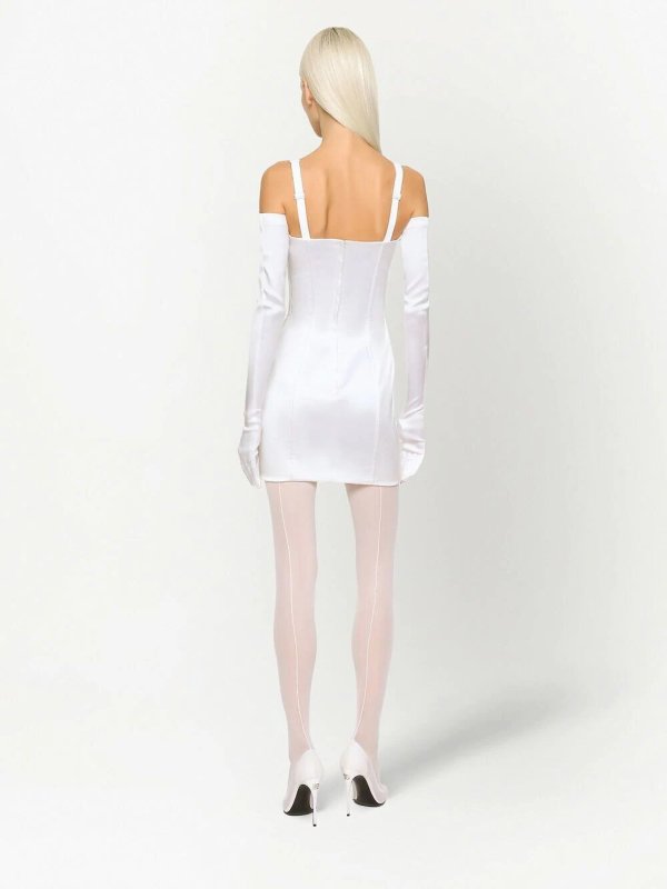 Short dress with adjustabe straps shop online: DOLCE & GABBANA