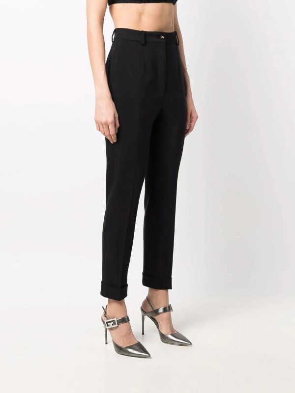 DOLCE & GABBANA: Tailored & Formal trousers online - Logo cotton trousers