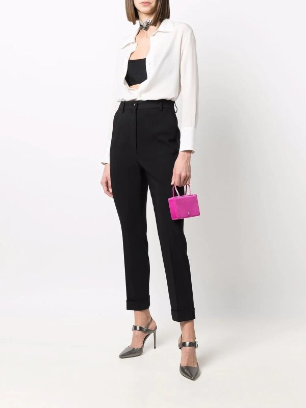 iKRIX DOLCE & GABBANA: Tailored & Formal trousers - Logo cotton trousers