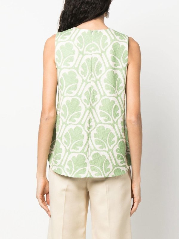 Sleveeless cotton top shop online: LA DOUBLEJ