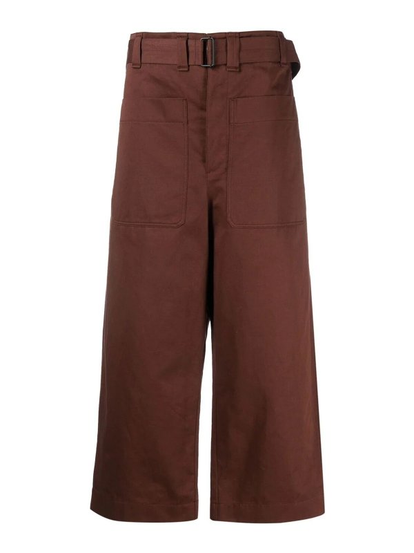 LEMAIRE: Pantalons casual - Pantalons Décontractés - Marron
