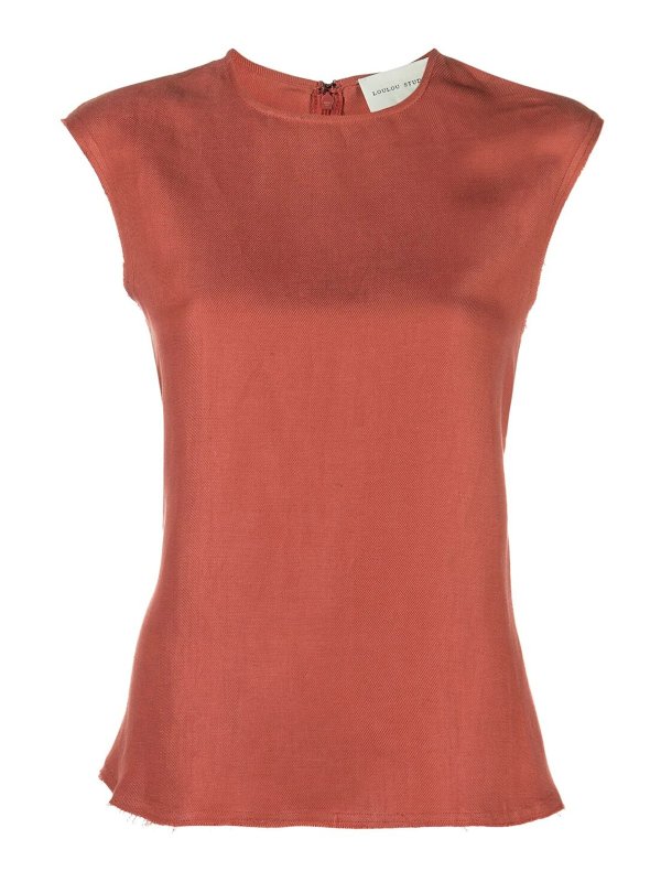 LOULOU STUDIO: Tops y camisetas sin mangas - Top - Rojo