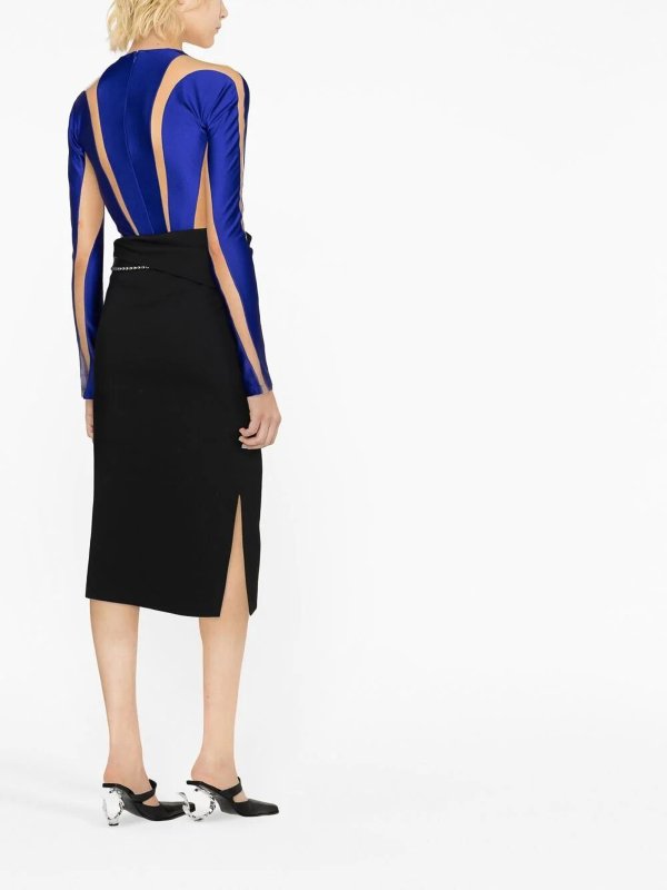 MUGLER: Top e canotte online - Body modellante in lycra