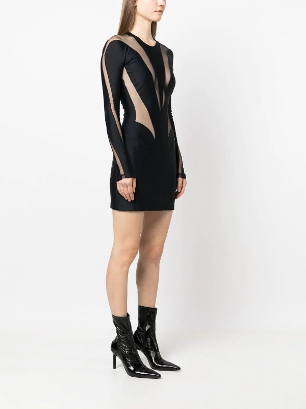 MUGLER: ショートドレス online - ショートドレス - 黒