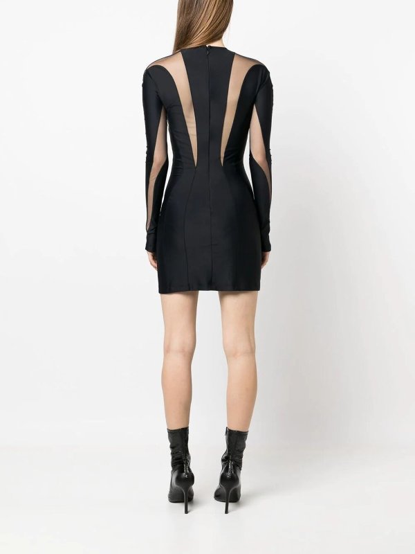 ショートドレス - 黒 shop online: MUGLER