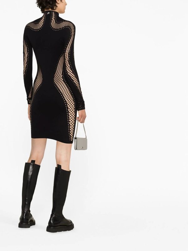 ショートドレス - 黒 shop online: MUGLER