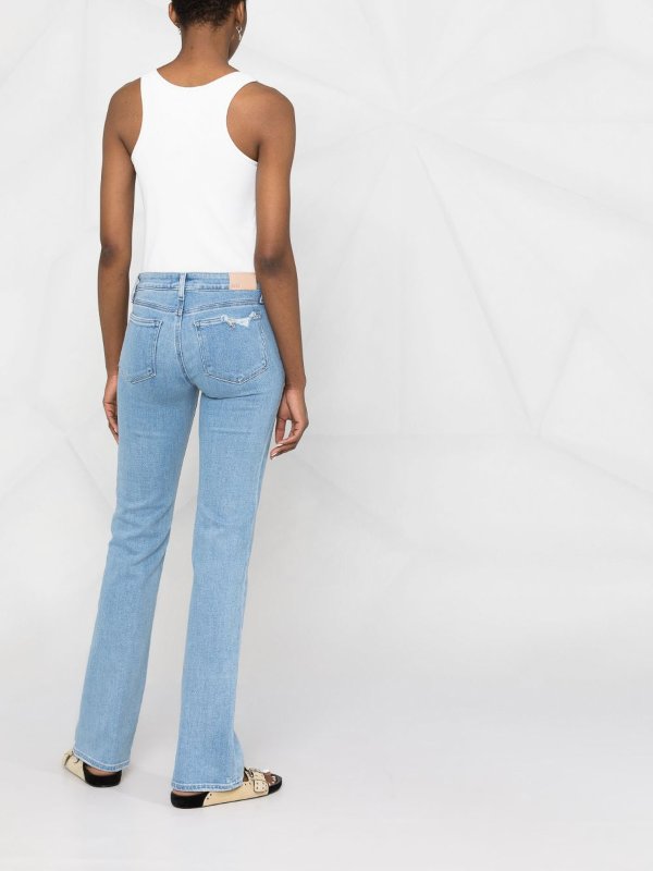 フレアジーンズ - ライトウォッシュ shop online: PAIGE