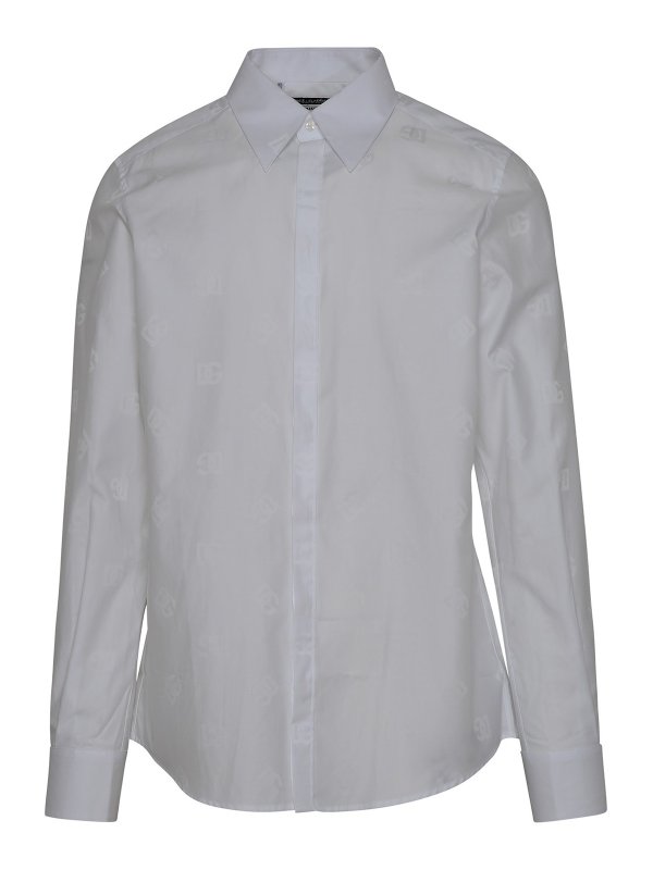 DOLCE & GABBANA: shirts - White cotton shirt