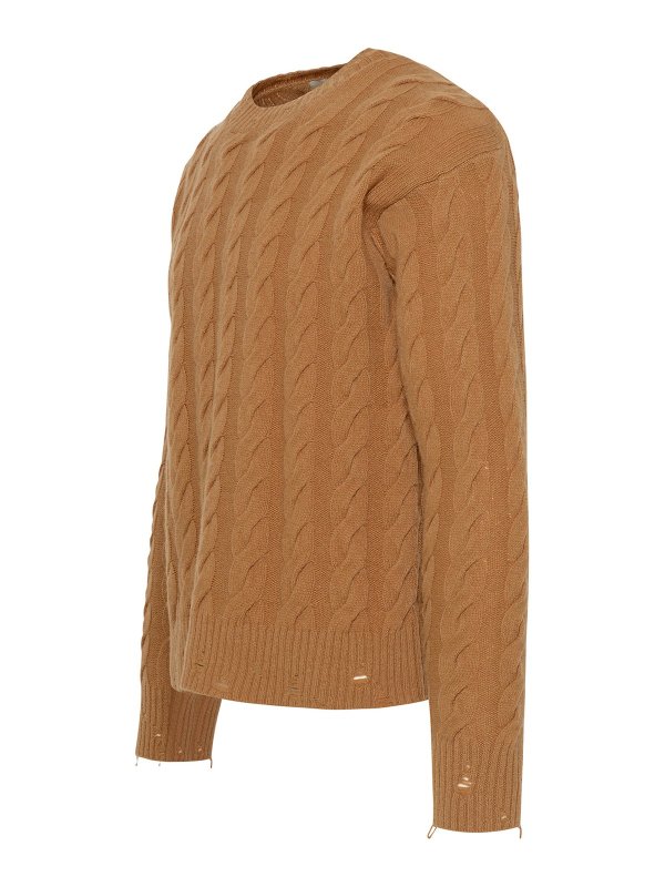 LANEUS: クルーネック online - クルーネック - ブラウン