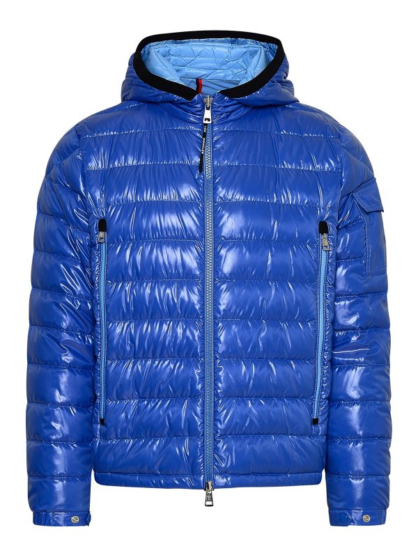 MONCLER: Kurze Daunenjacken - Daunenjacke - Hellblau