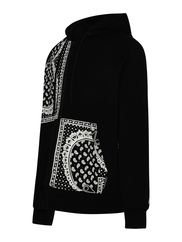 MOOSE KNUCKLES: Felpe e maglie online - Felpa in cotone nera