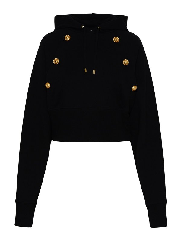 Balmain: スウェット＆セーター - スウェットシャツ/セーター - 黒