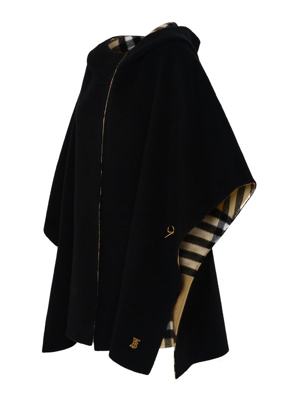 BURBERRY: ケープ＆ポンチョ online - ケープ/ポンチョ - 黒