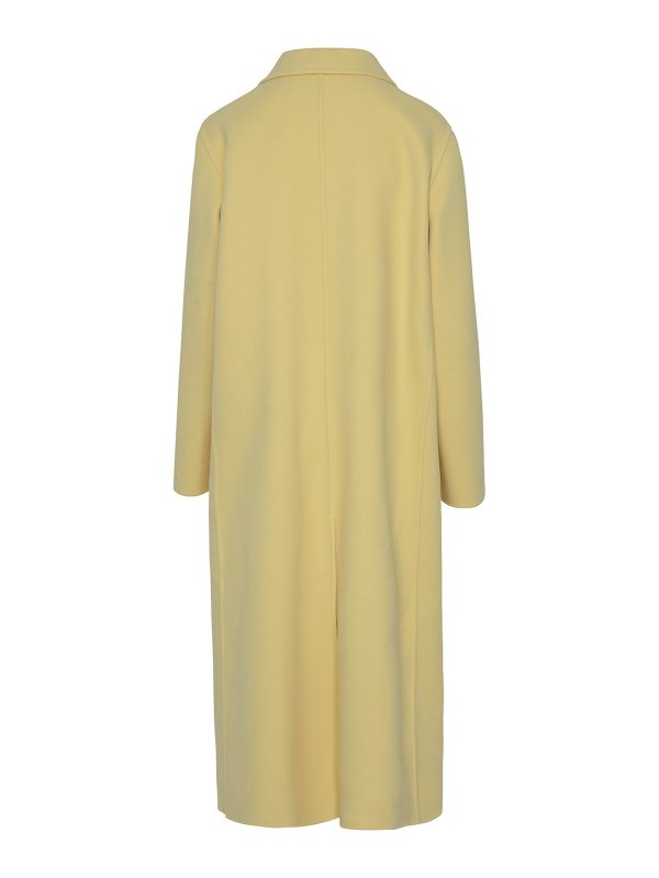 iKRIX JIL SANDER: long coats - Yellow wool coat